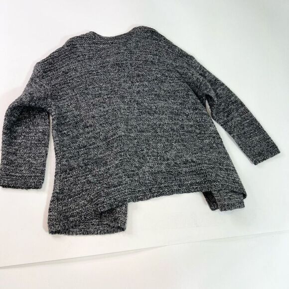 J Jill Cardigan Sweater Womens Medium Gray Mohair Wool Cashmere Pockets Button - Picture 9 of 10